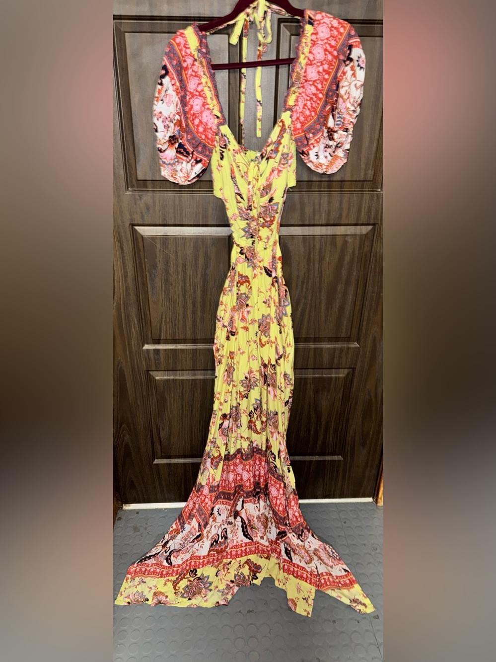 Free People Salsa Combo Floral Wide-Leg Jumpsuit